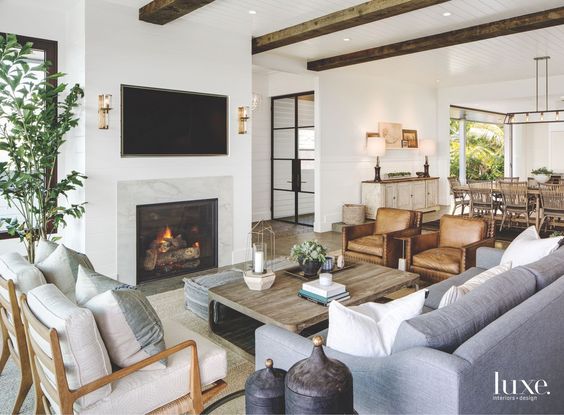 farmhouse living room color palette