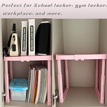Adjustable locker shelves