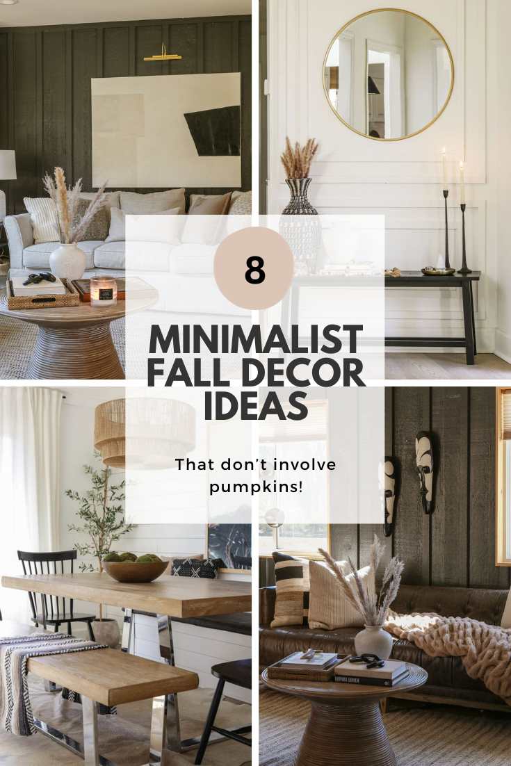 minimalist fall living room decor
