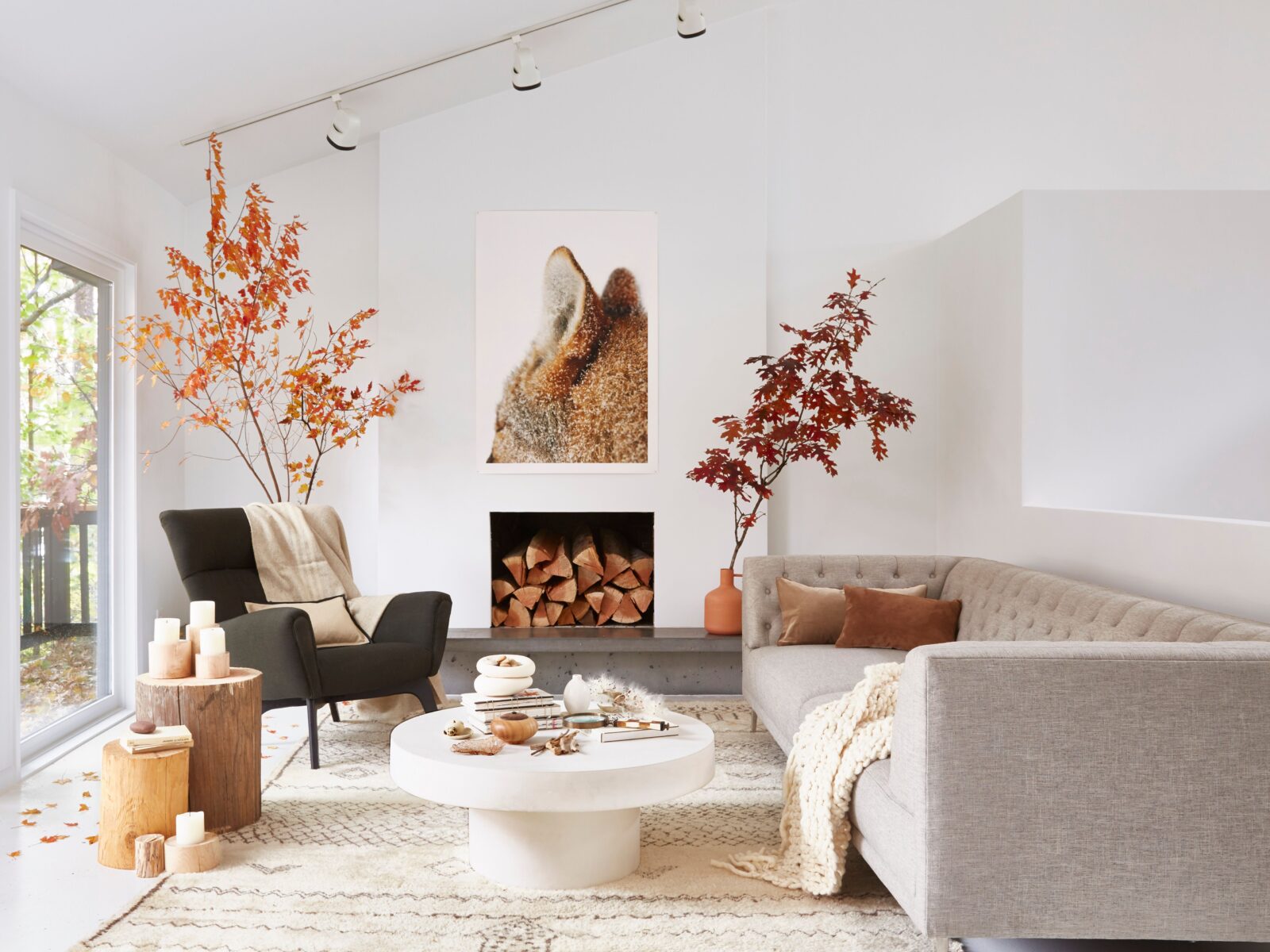 neutral fall decor ideas