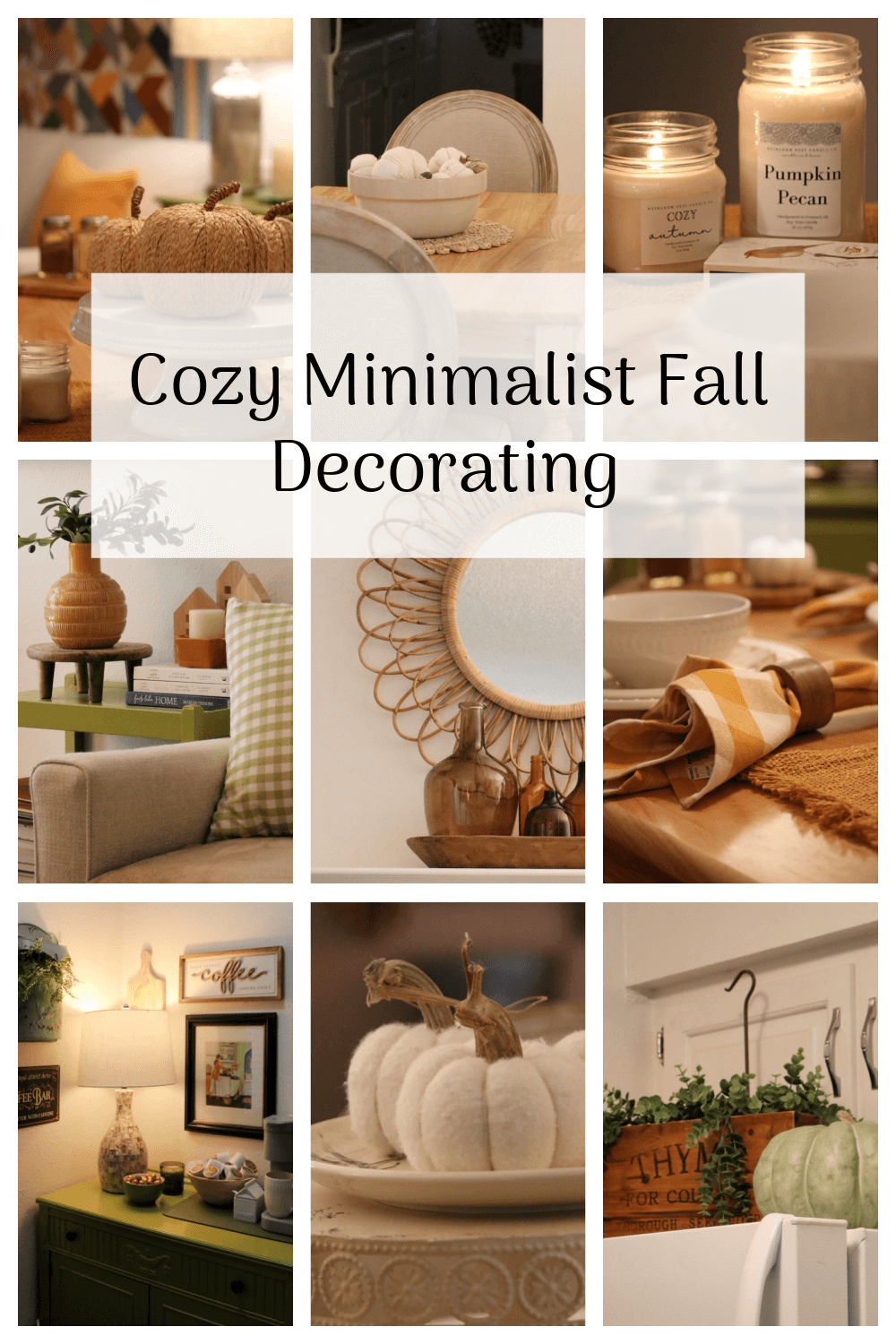 minimalist fall dining table decor