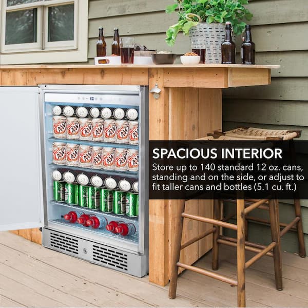 built-in outdoor freezer