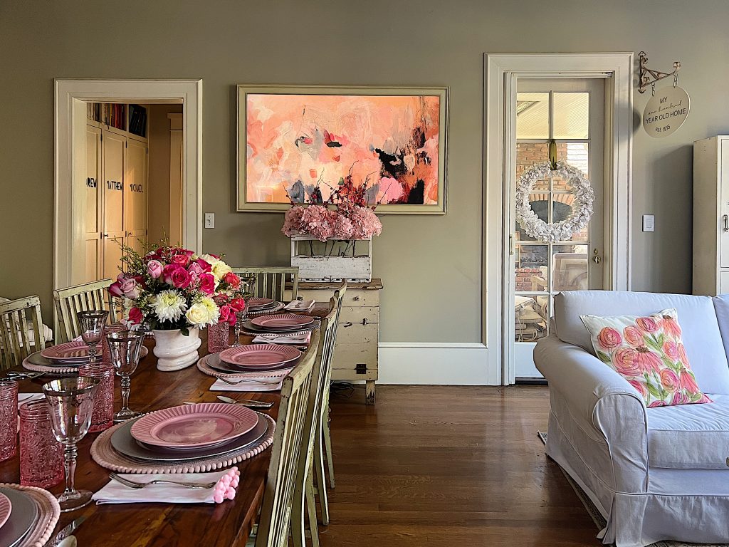 Pastel pink home