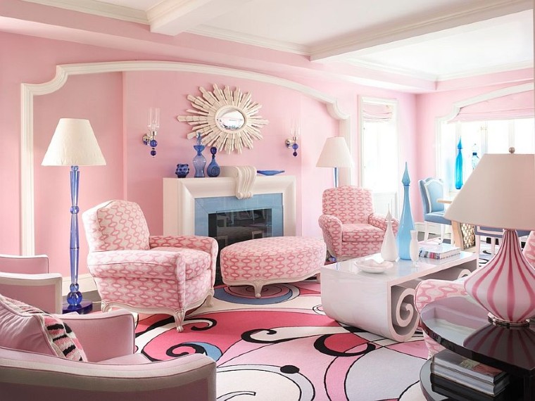 Hot pink accents