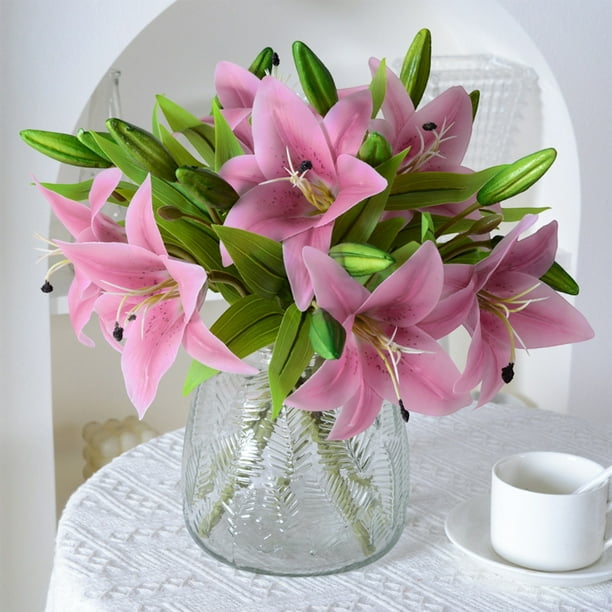 Pink lily home decor