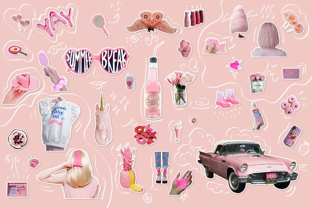 Rose gold pink wallpaper