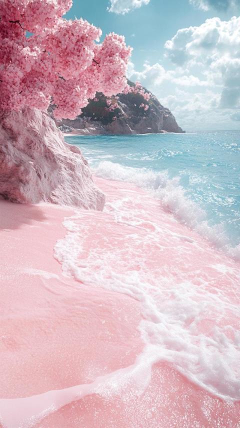 Light pink wallpaper