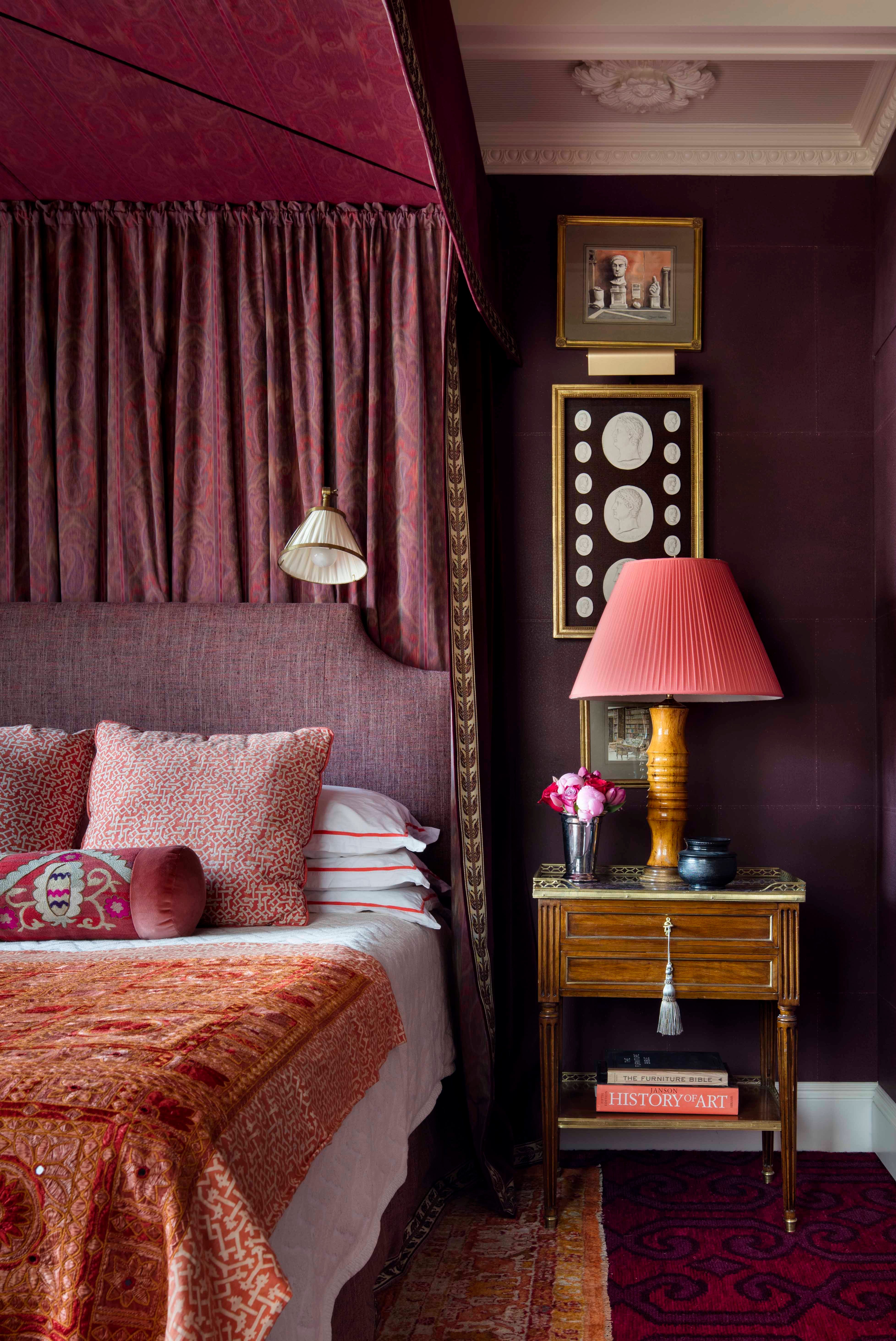 purple bedroom decor