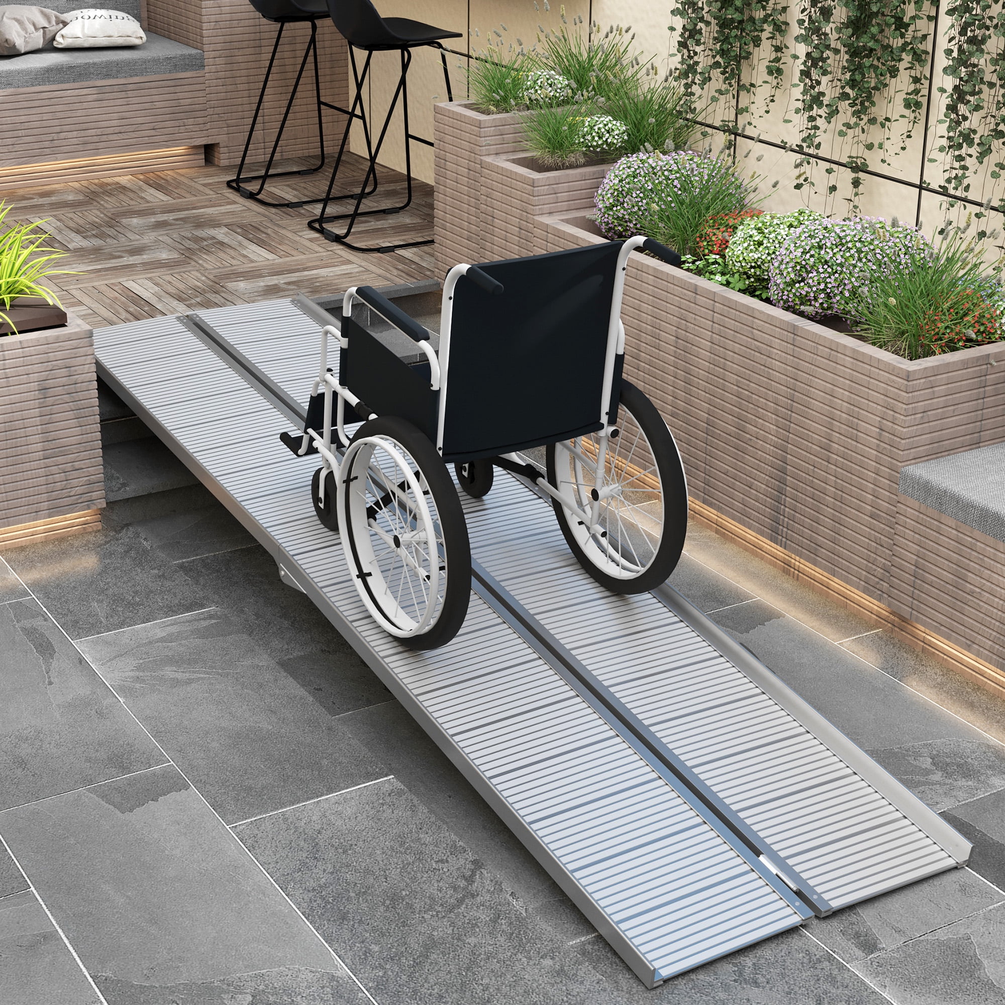 telescopic wheelchair ramp