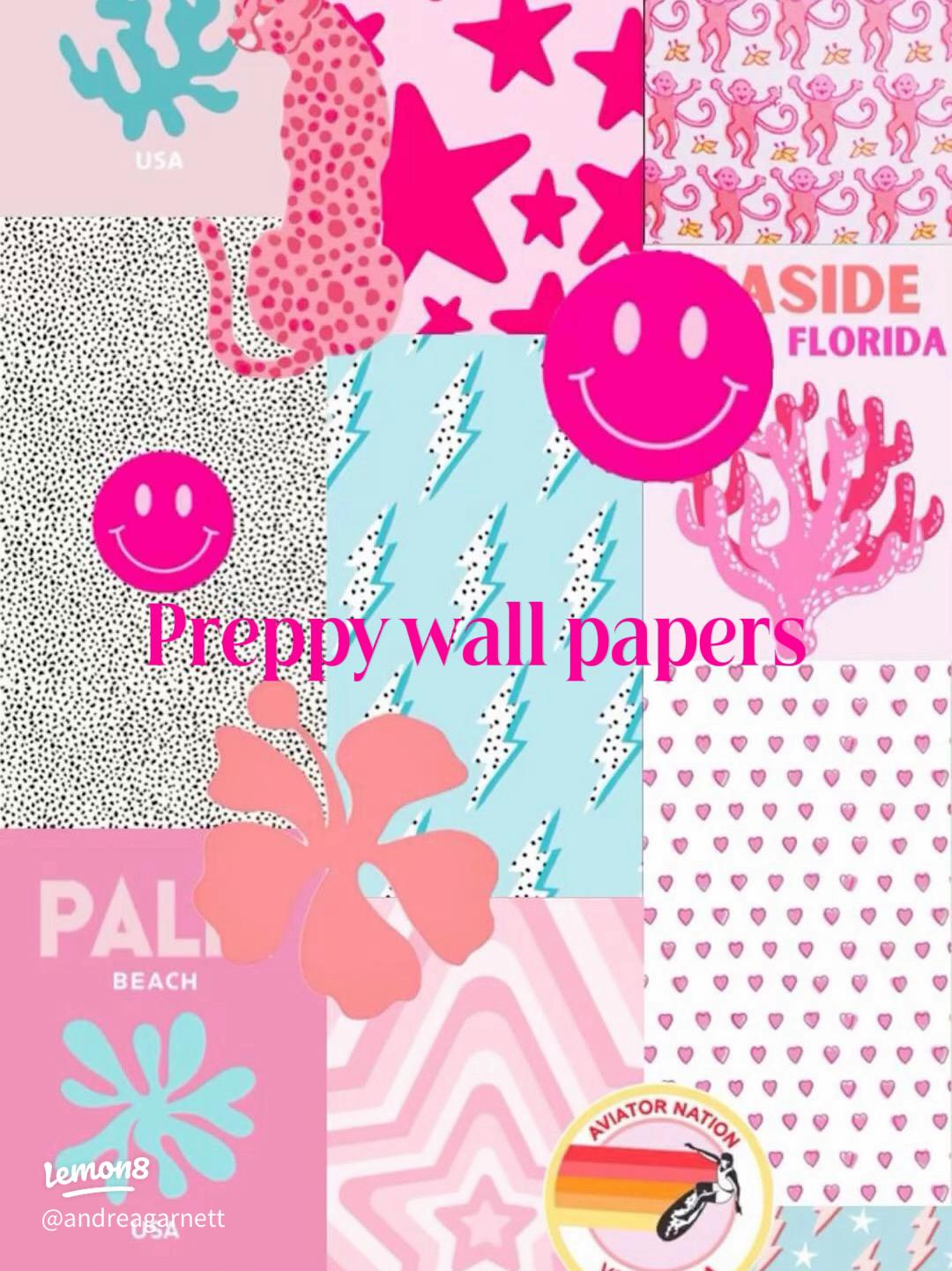 preppy floral wallpaper