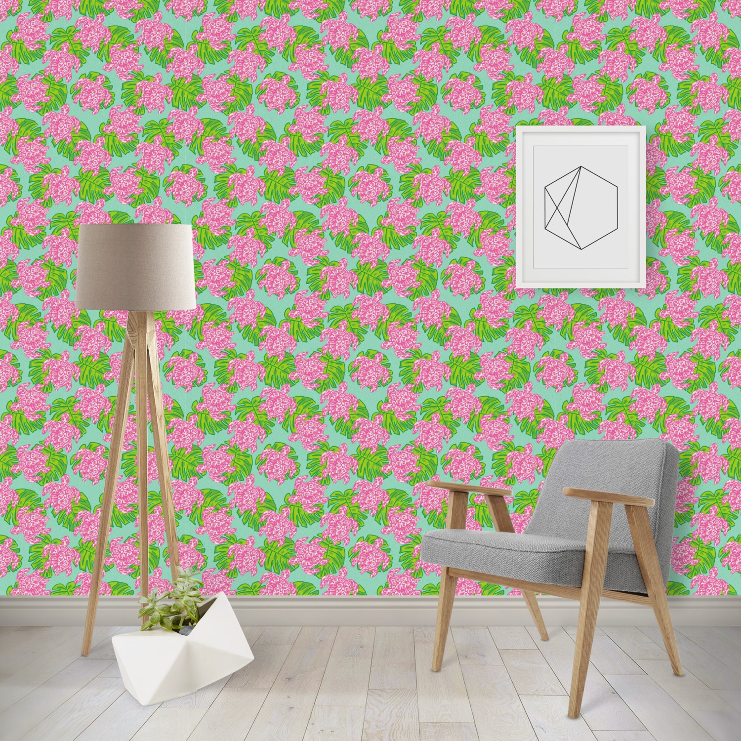 serene blue preppy wallpaper