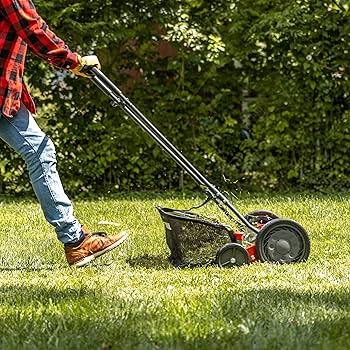 manual reel mower