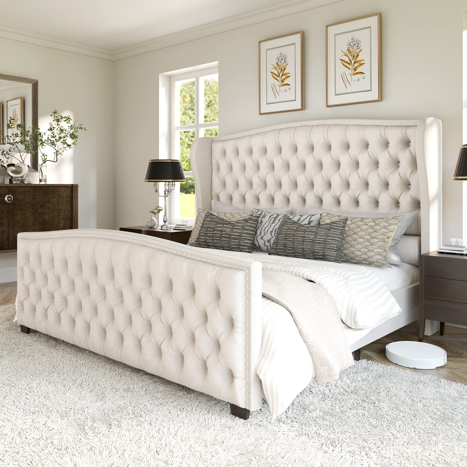 Upholstered bed frames