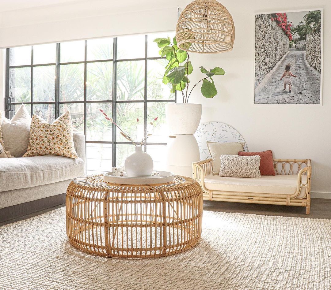 Rattan bed frames