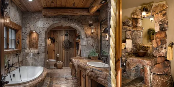 Rustic Farmhouse Bathroom