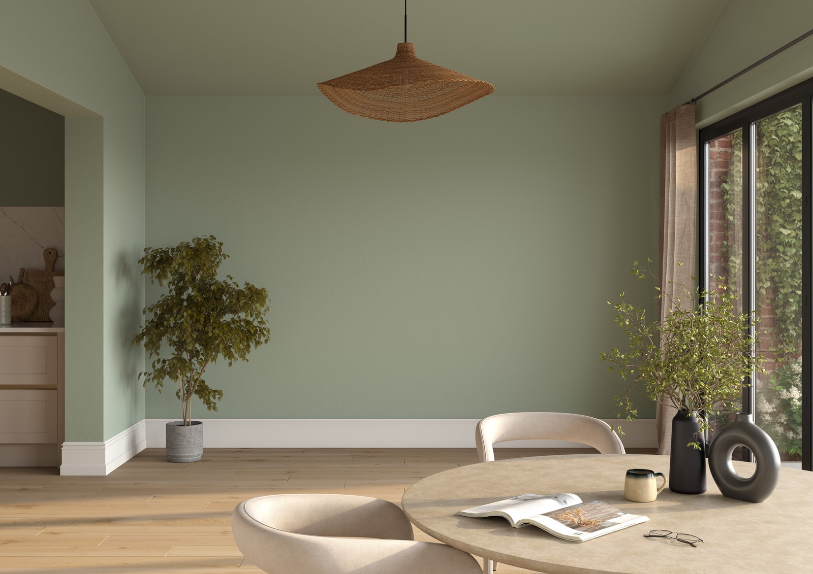 muted green