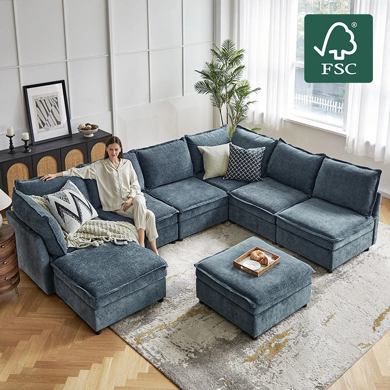 leather sectional