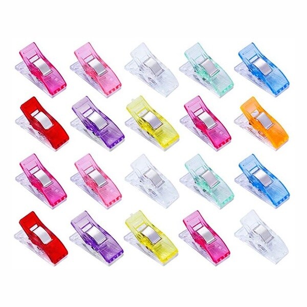Clear sewing clips