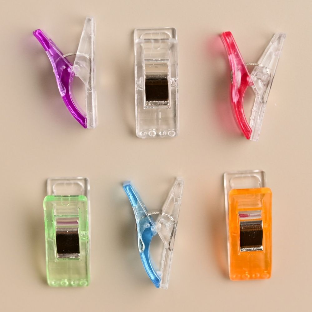 Adjustable sewing clips