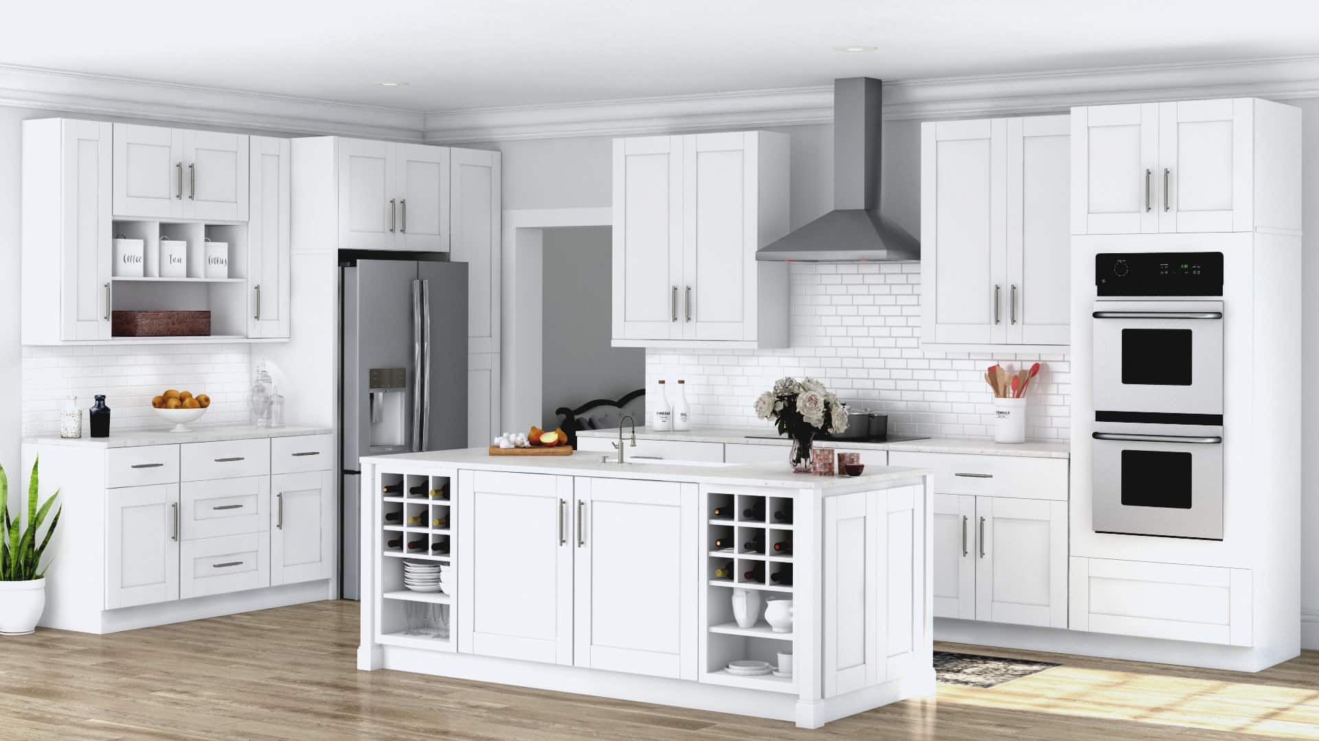 Shaker style kitchen cabinets