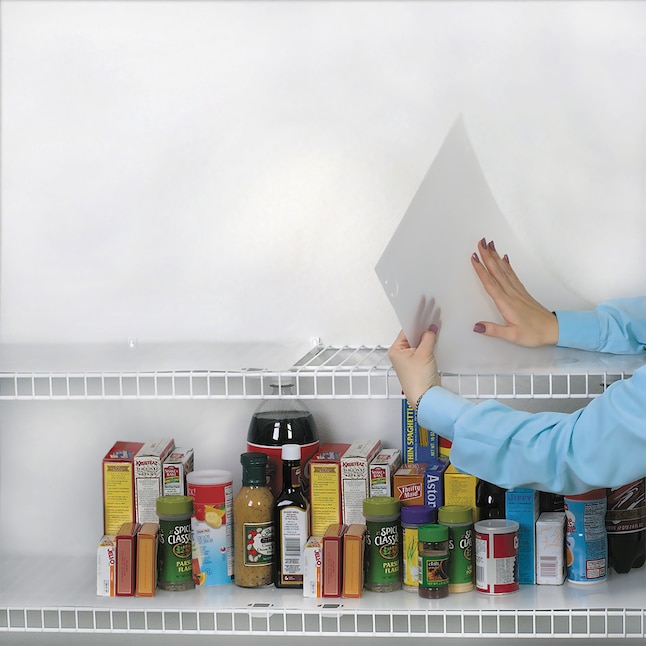 white shelf liner