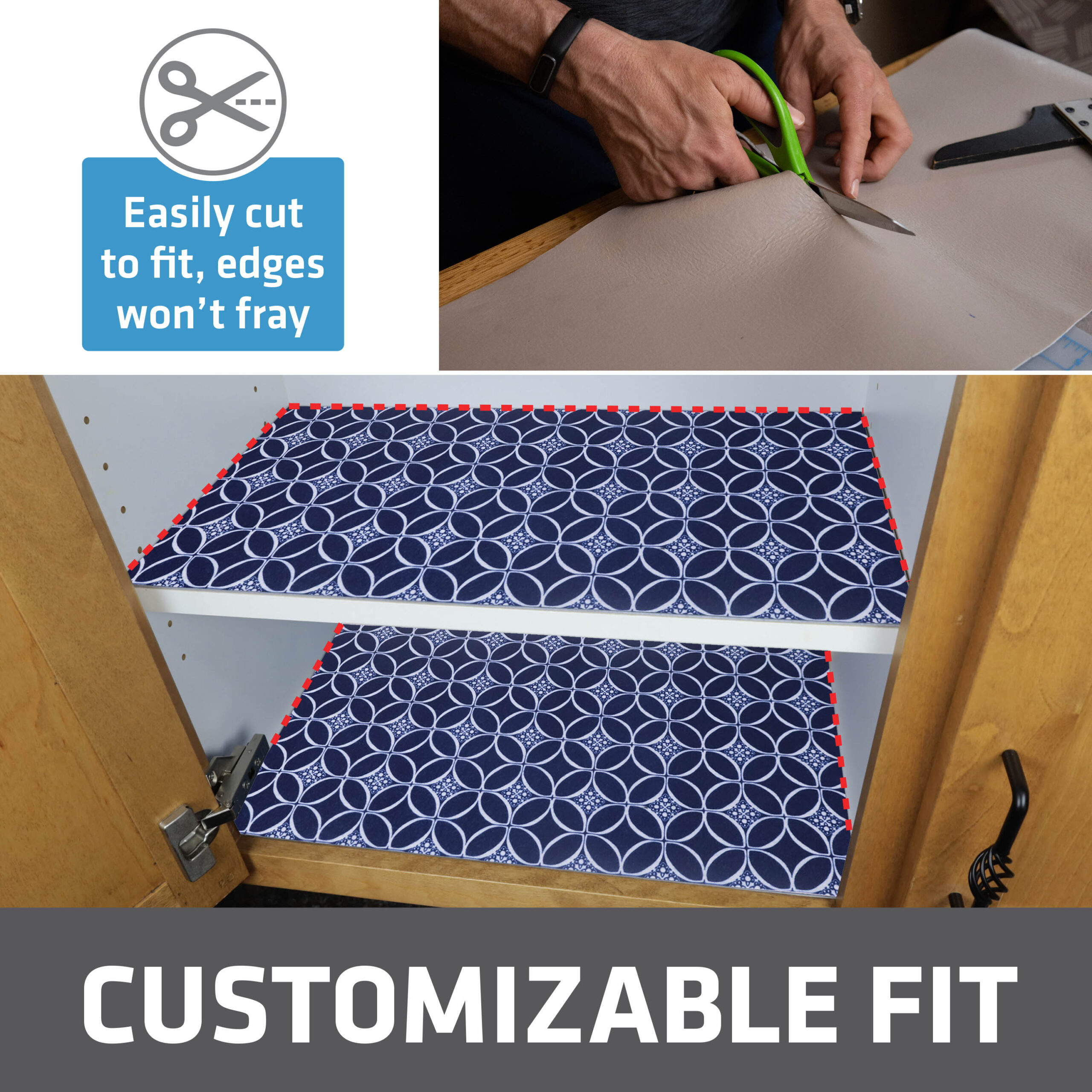 decorative shelf liner