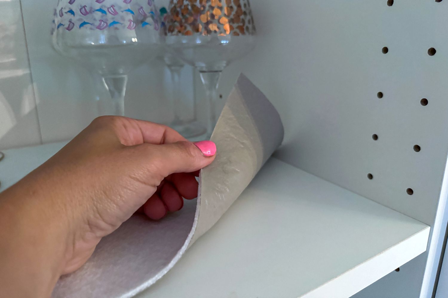washable shelf liner