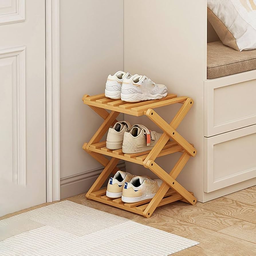 tiered shoe rack