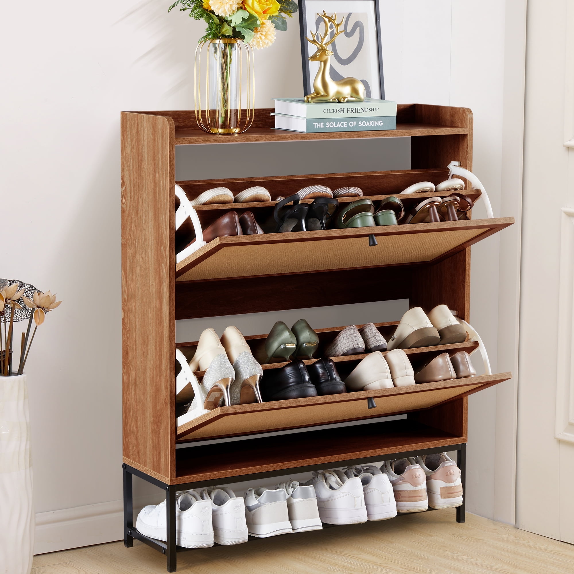 vertical shoe storage