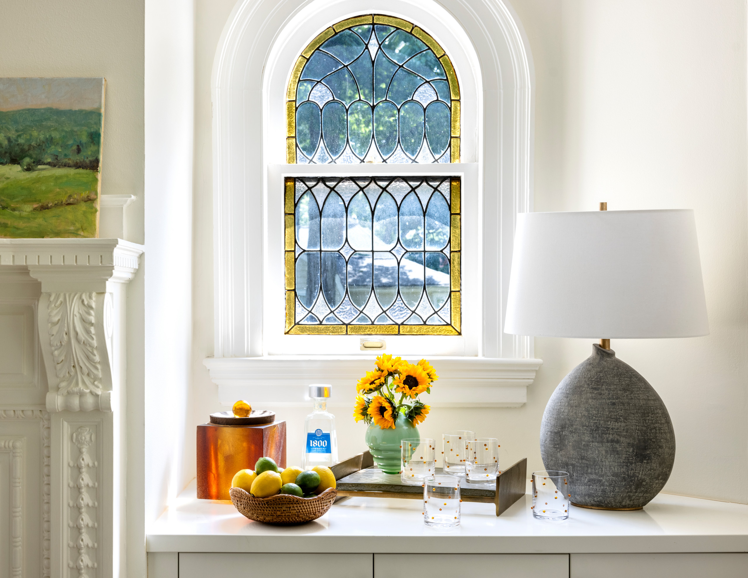 history of stained glass art