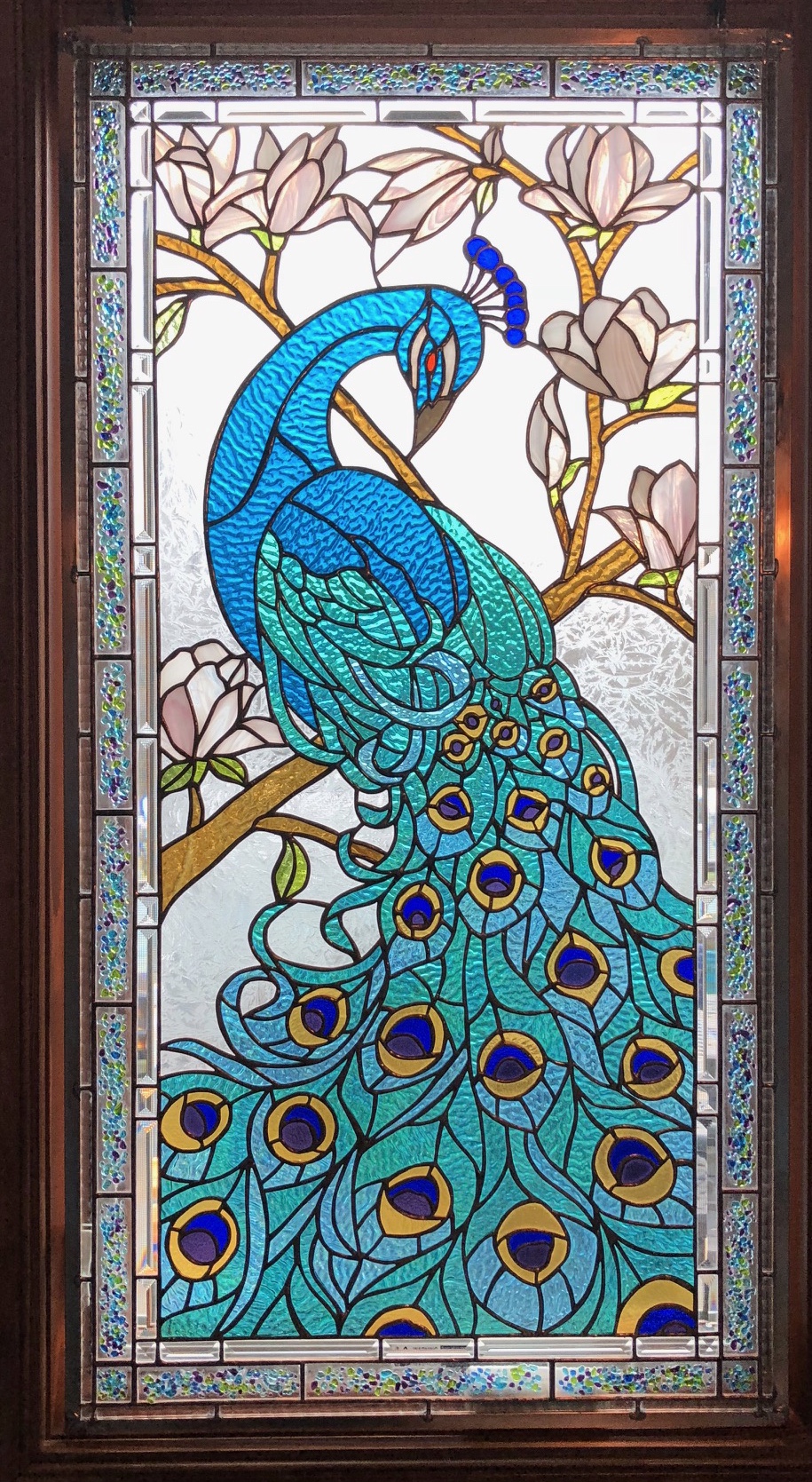 beveled glass windows