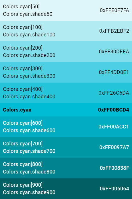 teal blue