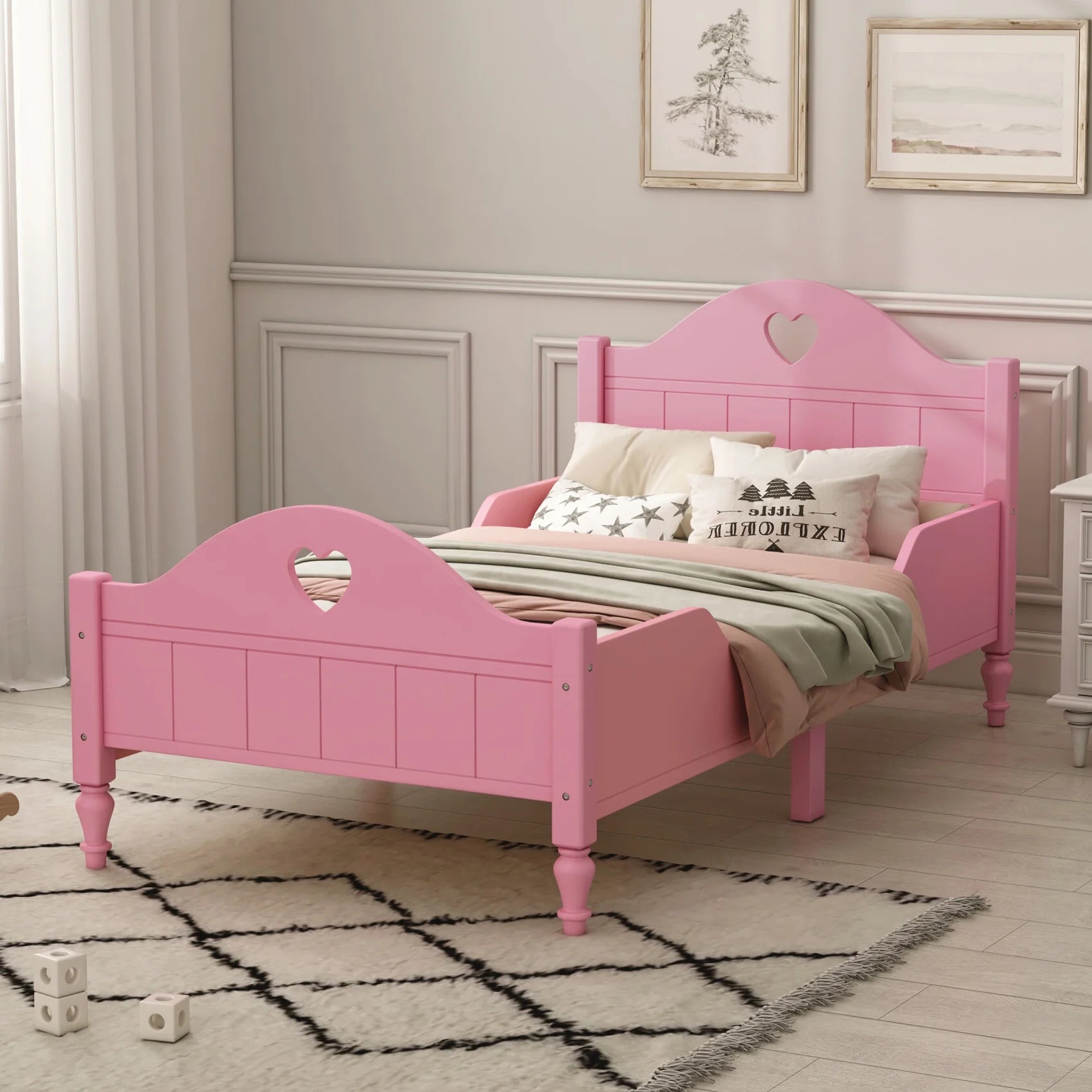 Standard Wood Frame Toddler Bed