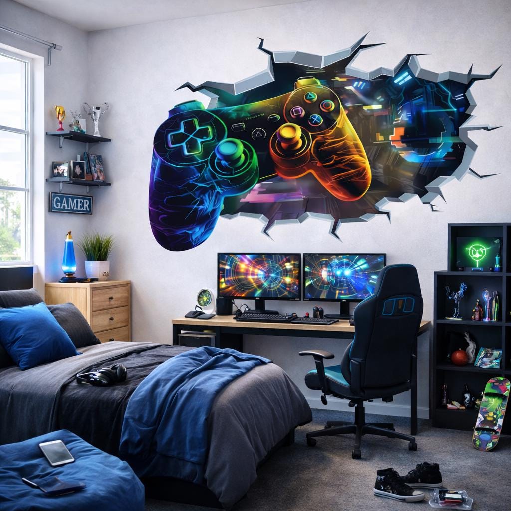 gaming setup decor