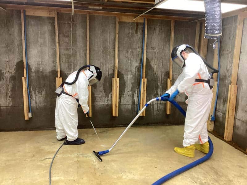 how to clean up water damage