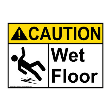 caution wet floor cone